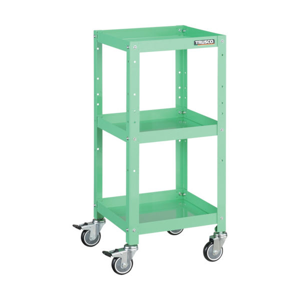 トラスコ中山 TRUSCO ツールワゴン ラビットワゴン 360X360 ウレタン車輪 ヤンググリーン RBW-833U YG 1台 366-3264（直送品）