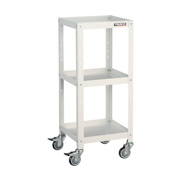 トラスコ中山 TRUSCO ツールワゴン ラビットワゴン 360X360 ウレタン車輪 ホワイト RBW-933U W 1台 366-3612（直送品）
