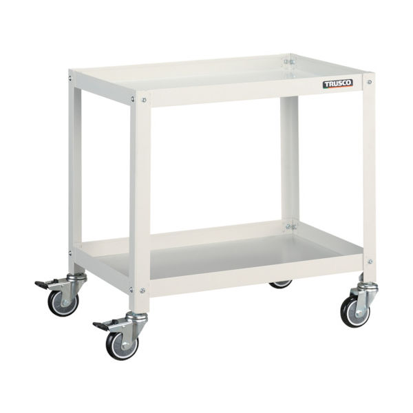 トラスコ中山 TRUSCO ツールワゴン ラビットワゴン 600X400 ウレタン車輪 ホワイト RBW-662U W 1台（直送品）