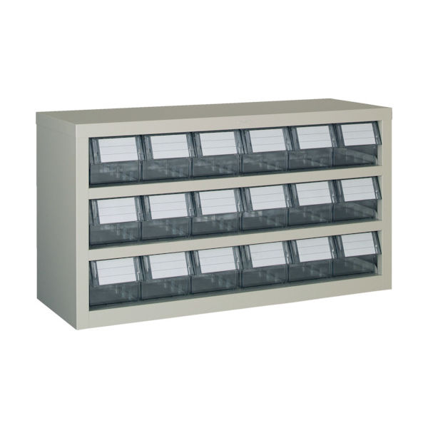 トラスコ中山 TRUSCO 横型バンラックケースM型 854X307XH468 3段6列 TM-63B 1台 332-4591（直送品）