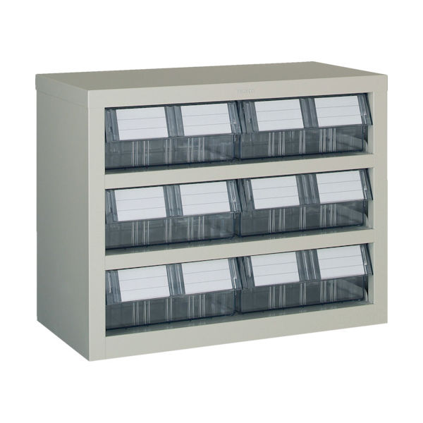 トラスコ中山 TRUSCO パーツケース 横型バンラックケースM型 592X307XH468 3段2列 TM-43BW 1台（直送品）