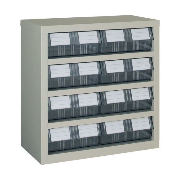 トラスコ中山 TRUSCO 横型バンラックケースM型 592X307XH609 2列4段 TM-44BW 1台 332-4621（直送品）