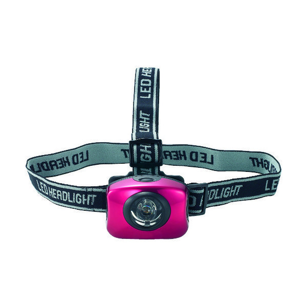 トラスコ中山 TRUSCO アルミ強力LEDヘッドライト(レッド) THLX-2213A-R 1個 329-2509（直送品）