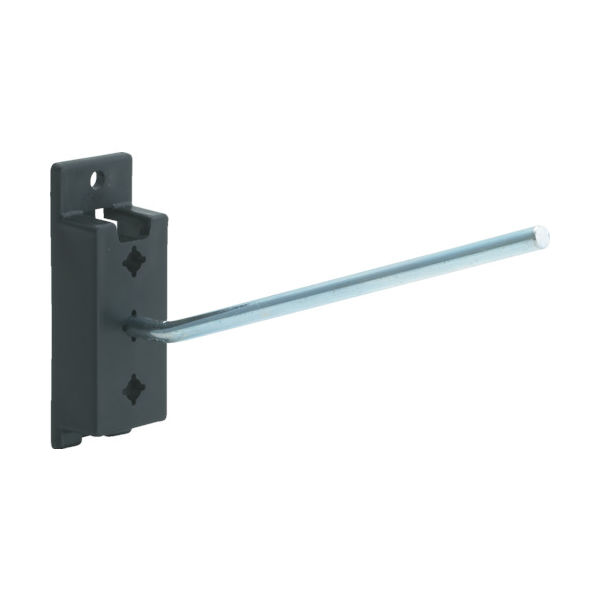 トラスコ中山 TRUSCO パンチングパネル用フックバー 傾斜1本タイプ A型ベース PFA-15 1個 329-4811（直送品）