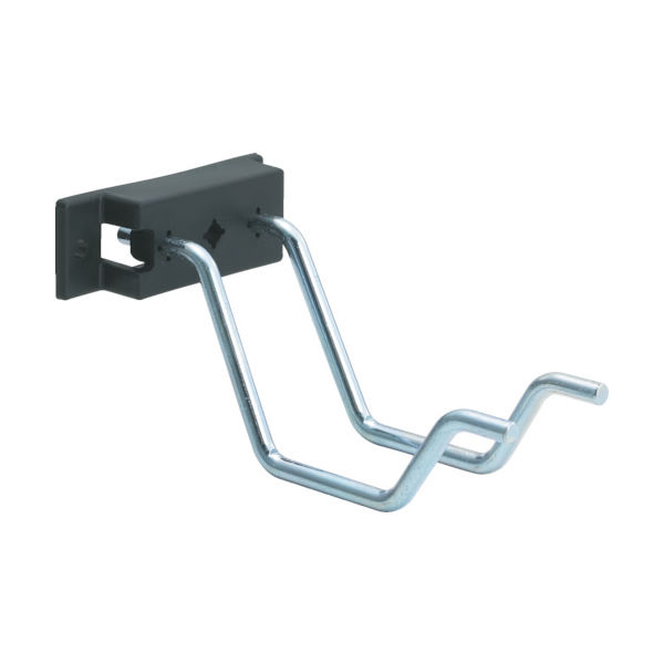 トラスコ中山 TRUSCO パンチングパネル用クランクフック 2本タイプ A型ベース PFA-20W 1個 329-4862（直送品）