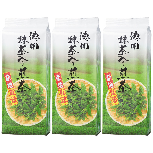大井川茶園 徳用 抹茶入り煎茶 1セット（1kg×3袋） - アスクル