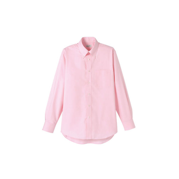 FACE MIX（フェイスミックス） ユニセックス 大きいサイズ 長袖シャツ無地 ピンク 3L（直送品）