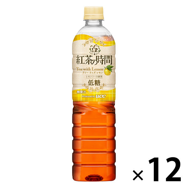 UCC上島珈琲 紅茶の時間 ティーウィズレモン 低糖 900ml 1箱（12本入）