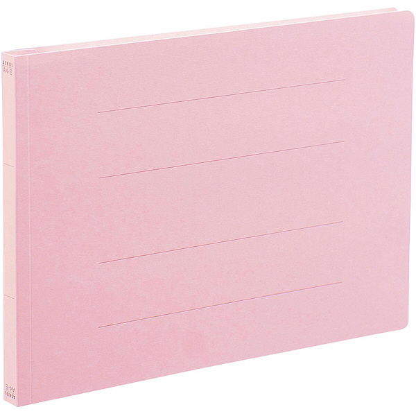 アスクル フラットファイル A4ヨコ ピンク エコノミータイプ 30冊 オリジナル