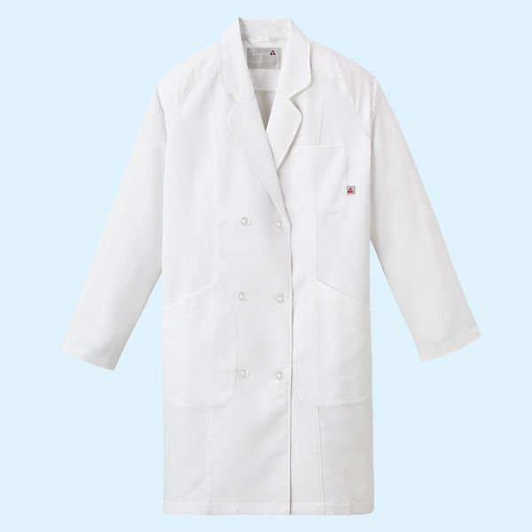 ルコックスポルティフ レディスドクターコート（診察衣） ダブル UQW4102 ホワイト M（直送品）