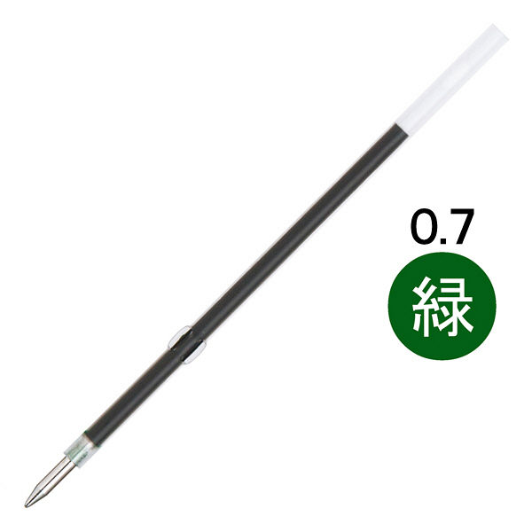 三菱鉛筆(uni) 油性ボールペン替芯 0.7mm S-7S 緑 3本 - アスクル