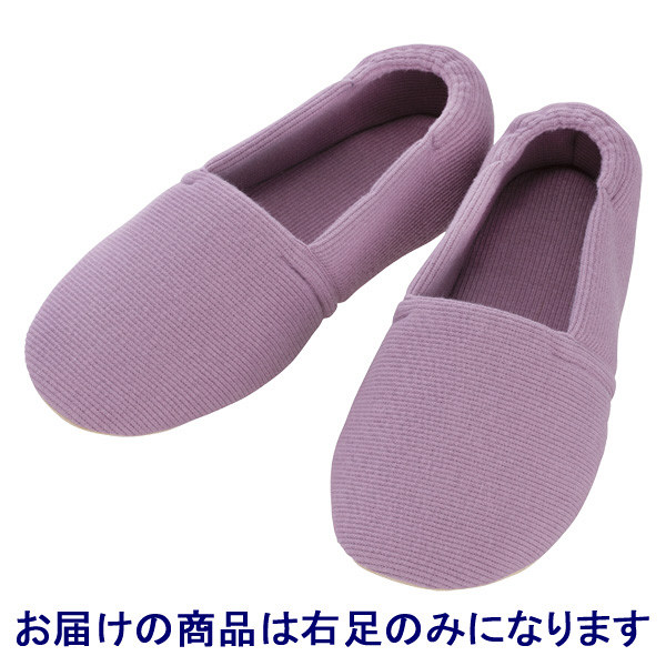 あゆみ 介護靴 2004エスパド 紫S（20.5-21.5cm）右足 室内用（取寄品）