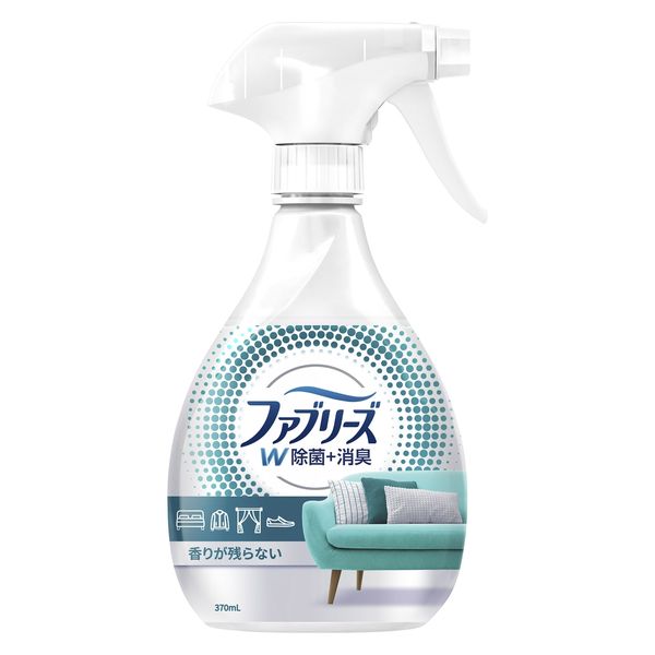 ファブリーズ 布用 W除菌+消臭 スプレー 香りが残らない 本体 370mL 1