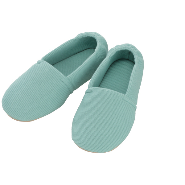 あゆみ 介護靴 2704エスパドワイド グリーンS（20.5-21.5cm）両足 室内用（取寄品）