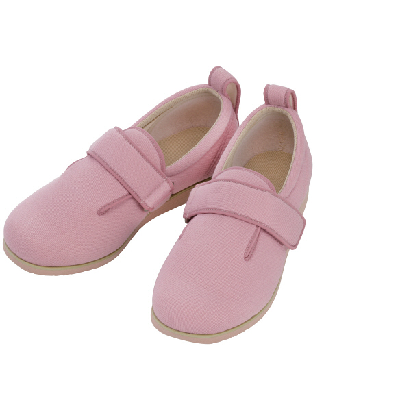 あゆみ 介護靴 7005ダブルマジックII 5E ピンクS（21.0-21.5cm）両足 施設・院内用（取寄品）