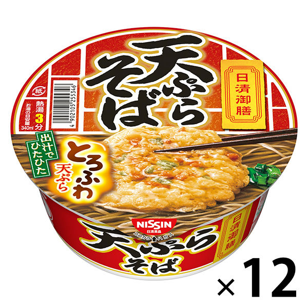 日清食品　日清御膳　天ぷらそば　1箱（12食入）