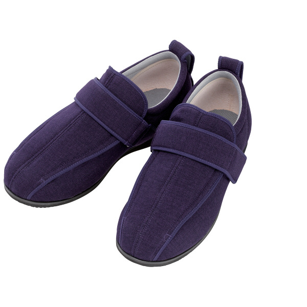 あゆみ 介護靴 7030ケアフルIII 7E 紫LL（24.0-24.5cm）両足 外出用（取寄品）