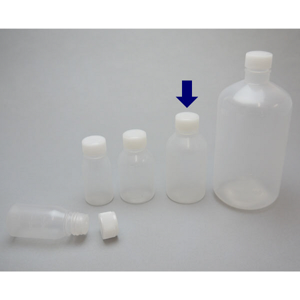 ケーエム化学 外用瓶 丸型 穴栓付 （未滅菌） 100cc 1503 1箱（200本入）（取寄品）