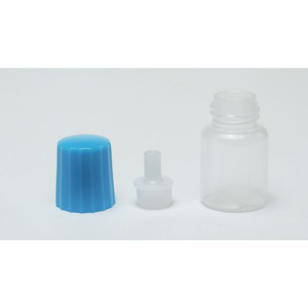 ケーエム化学 点眼容器 A点容器（押込ノズル） 5cc（5mL） キャップ色:青 （滅菌済） 5108 1箱（100個入）
