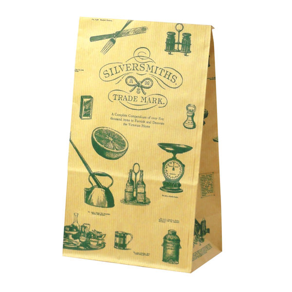 ササガワ 角底袋 シルバースミス 茶 中 50-3209 1セット（300枚：100枚入×3袋）（取寄品）
