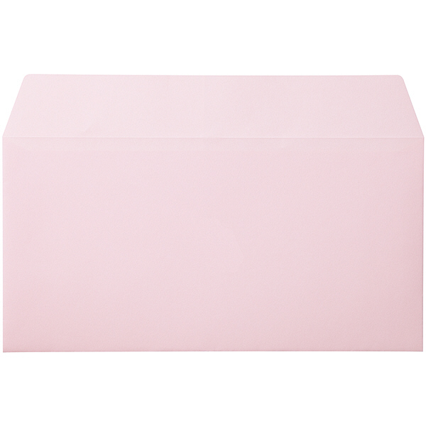 ムトウユニパック ナチュラルカラー封筒 長3横型 ピンク 100枚