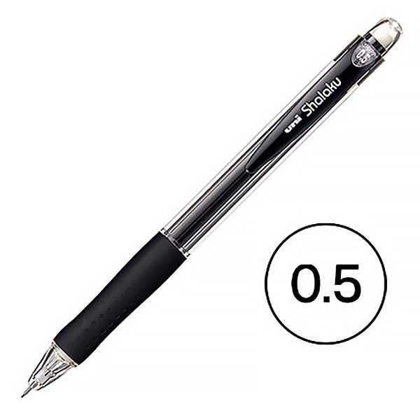 まとめ）三菱鉛筆 シャープペン VERYシャ楽 M5100T.13 透明桃 想像を