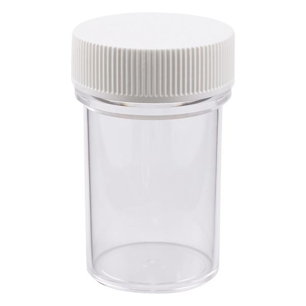 アズワン スチロールT型瓶 140mL 白 5-027-01 1セット(10本)（直送品）