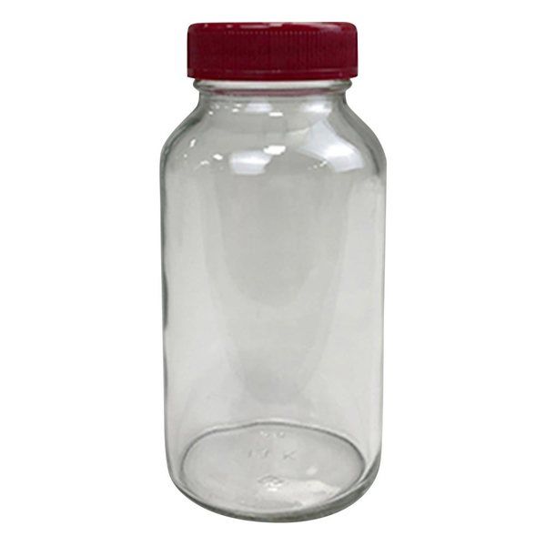 アズワン 規格瓶(広口) 透明 206mL 5-130-09 1セット(20個:1個×20本)（直送品）