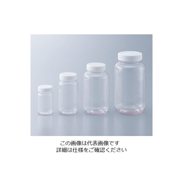 日本メデカルサイエンス ペット広口瓶 100mL 1セット（10個：1個×10本） 1-7402-01（直送品）
