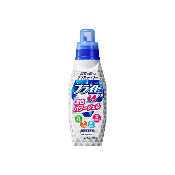 ブライトＷ　漂白パワージェル　本体600mL　1本【衣料用漂白剤】ライオン