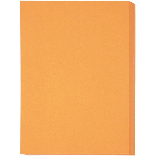 アスクル カラーペーパー厚口オレンジ B4 1セット（250枚×3冊入）  オリジナル