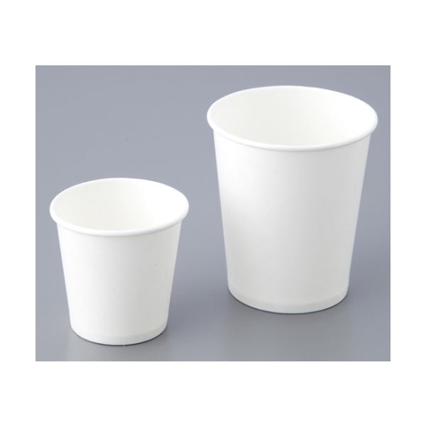 シモジマ ペーパーカップ 60mL 2ホワイト 1セット(1000個:100個×10箱) 2-3602-01（直送品）