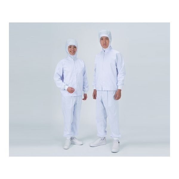 サンエス ジャケット男女共用 常温タイプ LL ホワイト FX70961R 1枚 2-8669-04（直送品）
