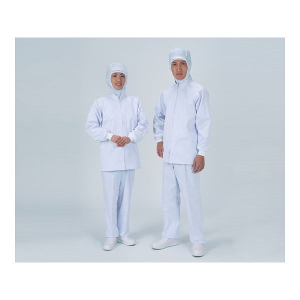 アズワン パンツ男性用 裾口ストレートタイプ 常温タイプ XL ホワイト 1枚 2-8743-05（直送品）