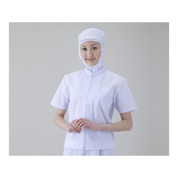 KAZEN WLD 食品用ユニフォーム女性用 半袖上着 LL 441-30 1枚 2-8960-04（直送品）