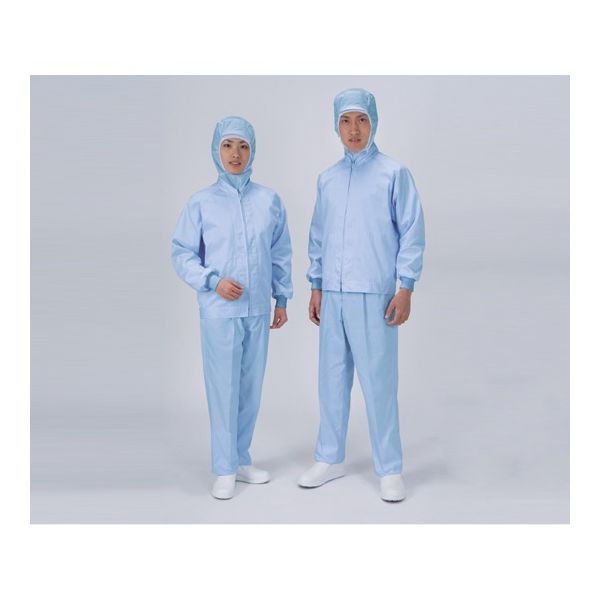 サンエス パンツ女性用 裾口ストレートタイプ 清涼タイプ LL サックスブルー 2-8756-04 1枚（直送品）