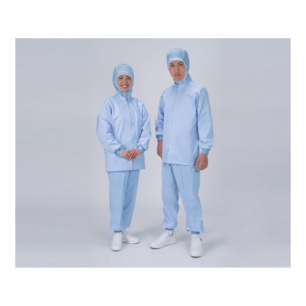 アズワン パンツ女性用 裾口ジャージタイプ 清涼タイプ XL サックスブルー 1枚 2-8758-05（直送品）