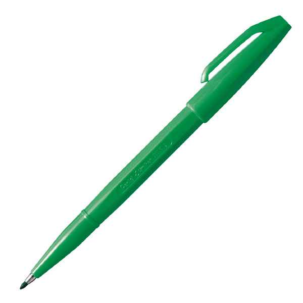 ぺんてる 水性ペン サインペン S520-DD 緑 1箱（10本入）