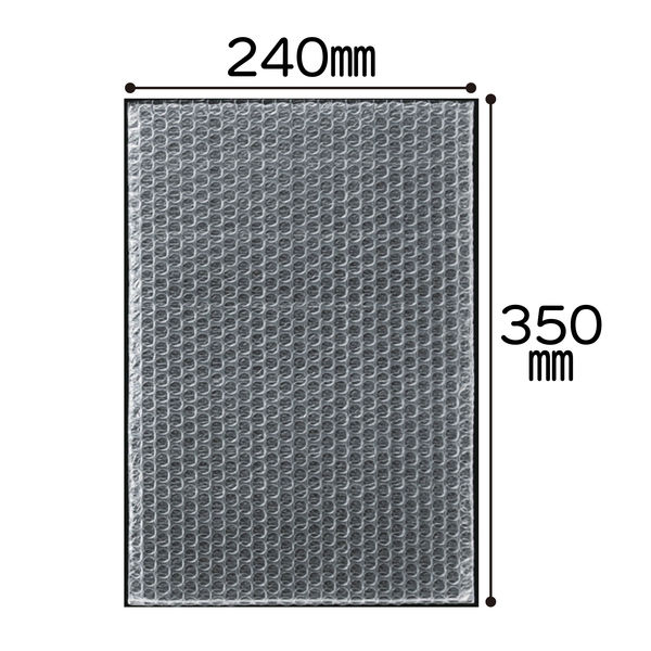 プチプチ（R）袋 フラップなし d37 240×350mm 角1封筒用 1袋（100枚入） 川上産業