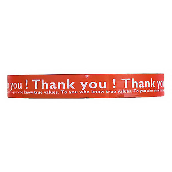 ヘッズ 店舗用テープ 10巻 Thank you！ 赤 1セット（10巻：1巻×10