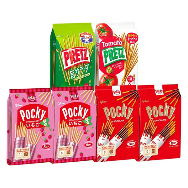 ポッキー＆プリッツ大袋アソートセット 1箱（48袋入） 江崎グリコ チョコレート お菓子詰め合わせ