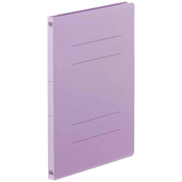 アスクル フラットファイルベーシック A4タテ 紫 100冊  オリジナル