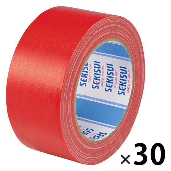 ガムテープ】 カラー布テープ No.600V 0.22mm厚 幅50mm×長さ25m 赤