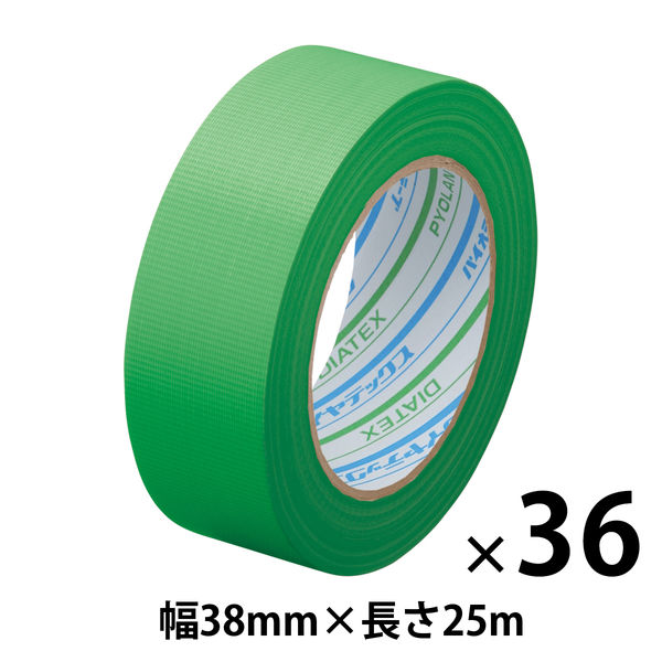 【養生テープ】ダイヤテックス パイオランテープ Y-09-GR 塗装・建築養生用 グリーン 幅38mm×長さ25m 1箱（36巻入）
