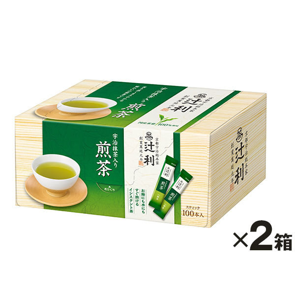 辻利 インスタント煎茶 1セット（200本：100本入×2箱） - アスクル