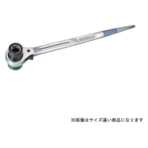 スーパーツール 両口タイプ 4サイズラチェットレンチ スライド穴付 RNF2 1丁 364-8346（直送品）