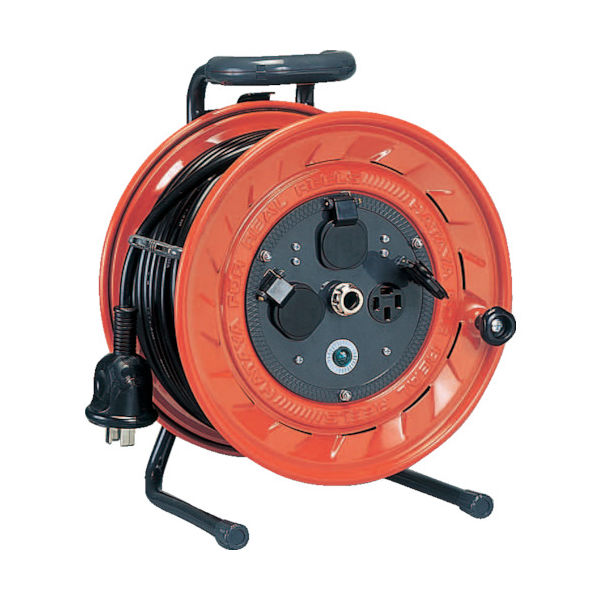 畑屋製作所 ハタヤ 三相200V型コードリール 50m アース付 LP-502M 1台(1個) 105-4384（直送品）