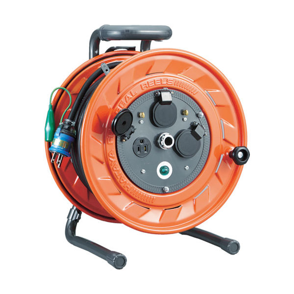 畑屋製作所 ハタヤ AP型 単相100V型コードリール 20m アース付 AP-201K 1台(1個) 106-2913（直送品）