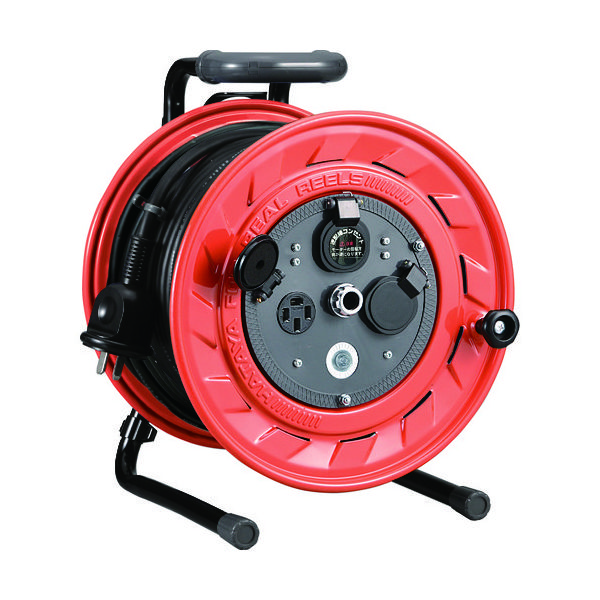 畑屋製作所 ハタヤ 三相200V型コードリール 3.5スケア電線 30m アース付 LP-332M 1台(1個) 105-4392（直送品）