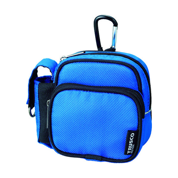トラスコ中山 TRUSCO 【売切廃番】 コンパクトツールケース ツーワイドポケット ブルー TCTC1802-BL 1個 365-5971（直送品）